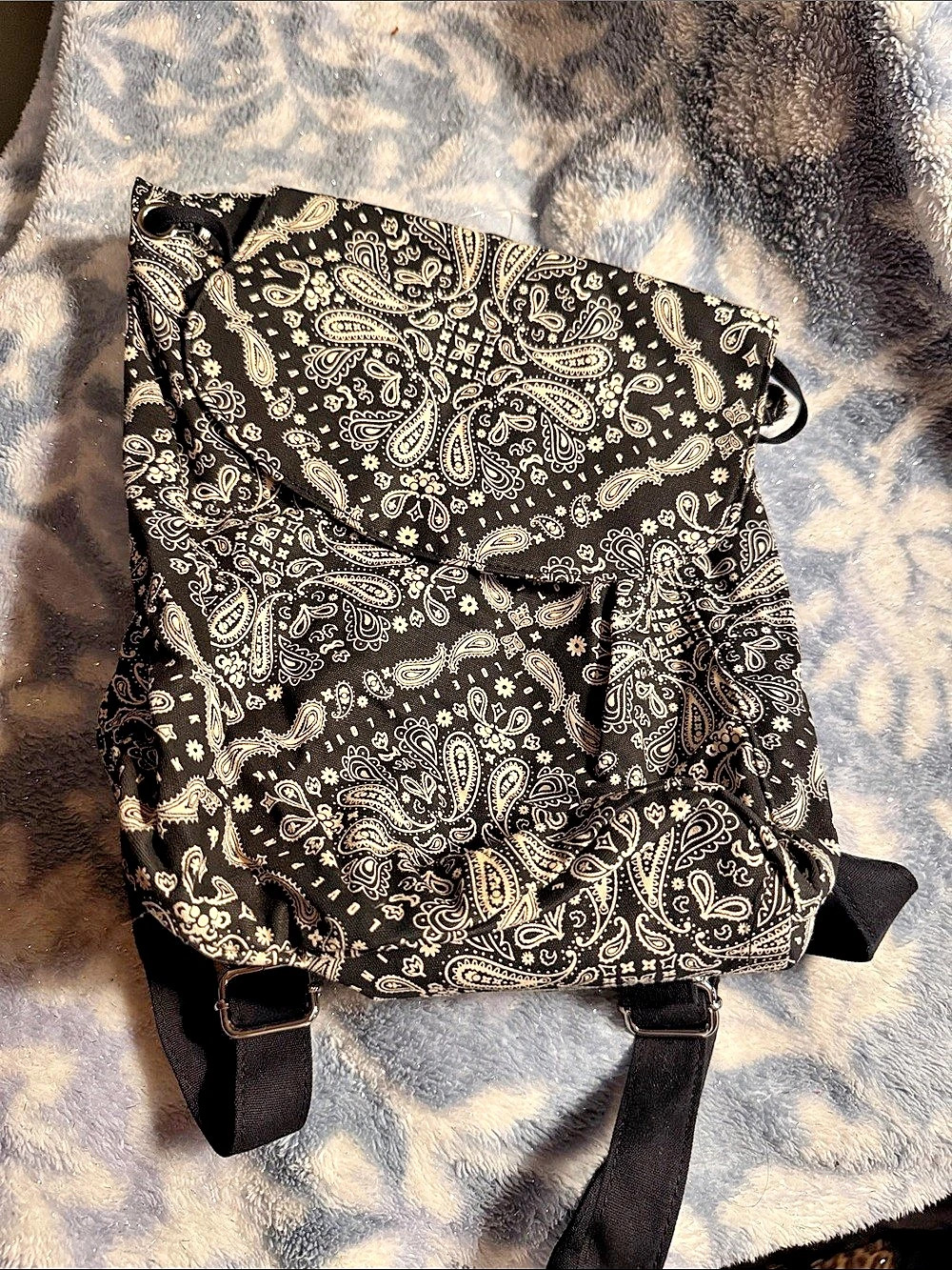 NWT PINK Backpack in Black & White